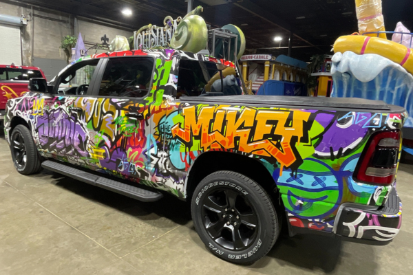 Macy's Thanksgiving Day Parade truck graphic wrap TMNT