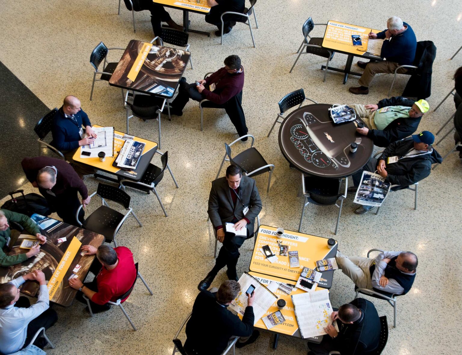 table top graphics for NTEA event in Indianapolis